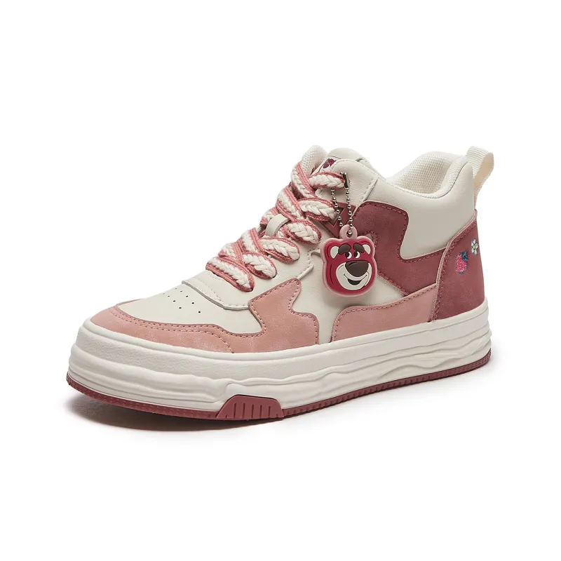 Disney x Hotwind Toy Story Series Stylish Skateboarding Shoes Women's Beige Pink-4