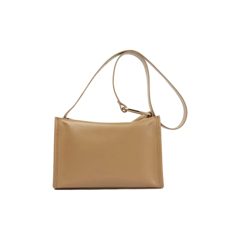 TUCANO PU Leather Shoulder Bag, Crossbody Bag, Shoulder Bag Medium Size Women's Caramel Brown-3