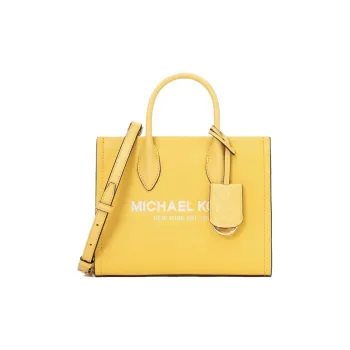 MICHAEL KORS Mirella Cow Leather Tote Bag Shopping Bag Handbag Shoulder Bag Crossbody Bag Small Size Women's Yellow