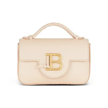 BALMAIN B Buzz Logo Plaque Foldover Top Mini Tote Bag
