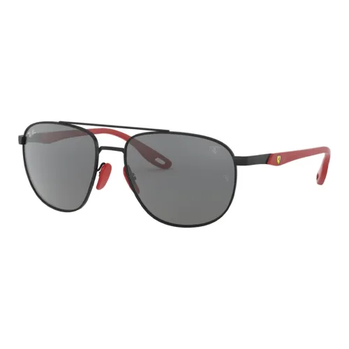 RayBan Metal Irregular Shape Sunglasses Men's Black