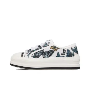 DIOR Walk'n'Dior Platform Shoes Low-Top Skateboard Shoes Women's Blue White