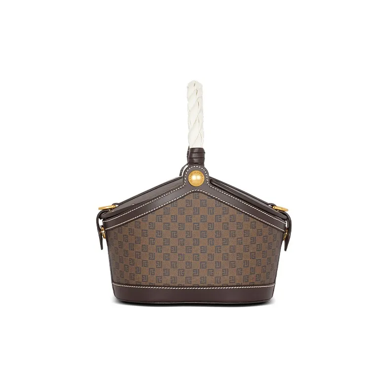 BALMAIN Monogram Bucket Mini Tote Bag-2
