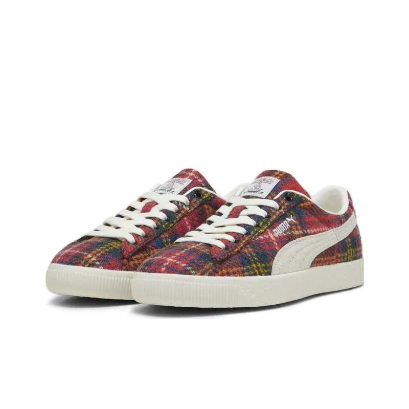 PUMA Suede Vintage Harris Tweed Tartan Red-2