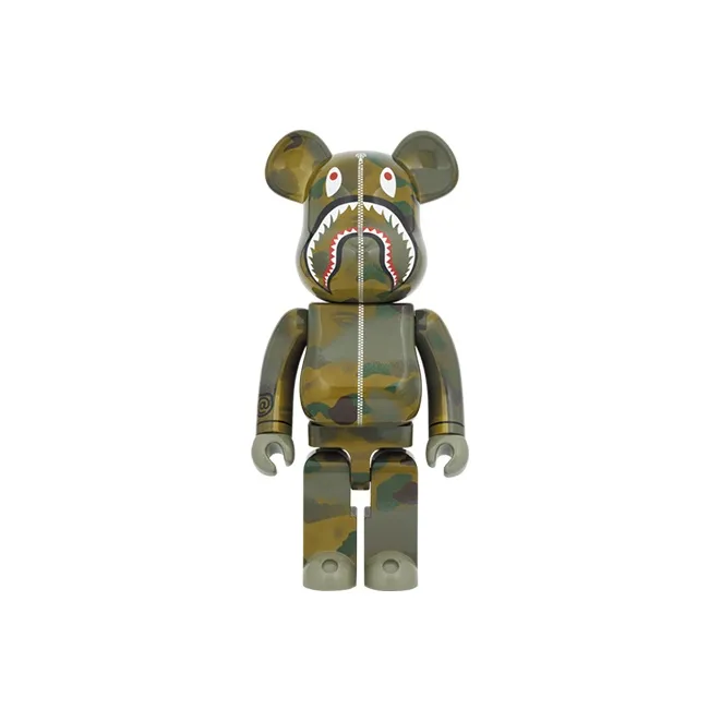 BE@RBRICK Bape R X Alpha Camo Shark 2023-1