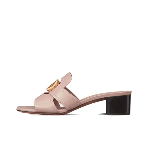 DIOR 30 Montaigne Other Slip-Resistant Slide Slippers 4cm Women's Pink