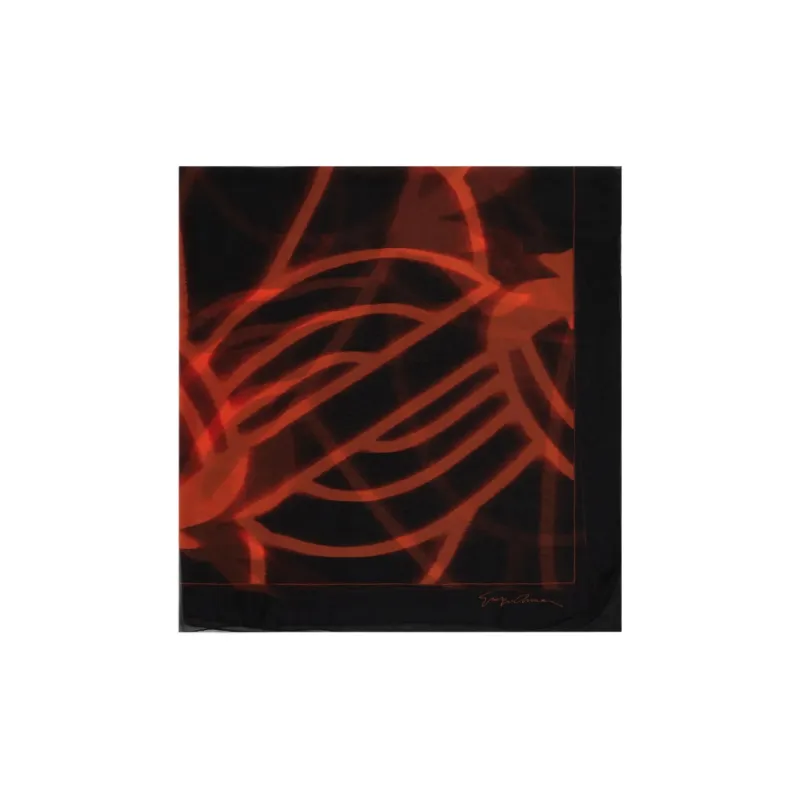 GIORGIO ARMANI Silk Scarves Women's Red-0