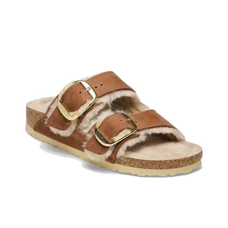 Birkenstock Slide Slippers Women's Light Brown Regular-1