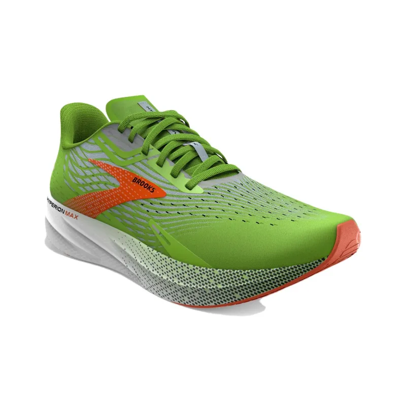 Brooks Hyperion Max Green Gecko Red Orange-2