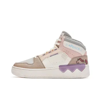 361° Durable Breathable High Top Skateboard Shoes Women's Feather White