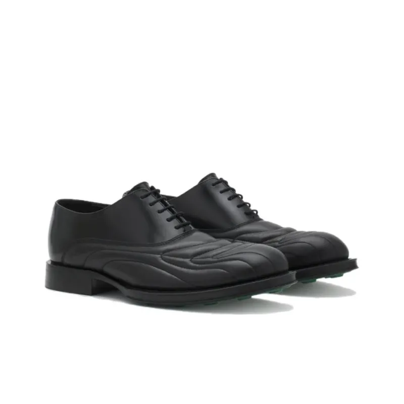 Lanvin Medley Richelieu Leather Oxford Shoes-2