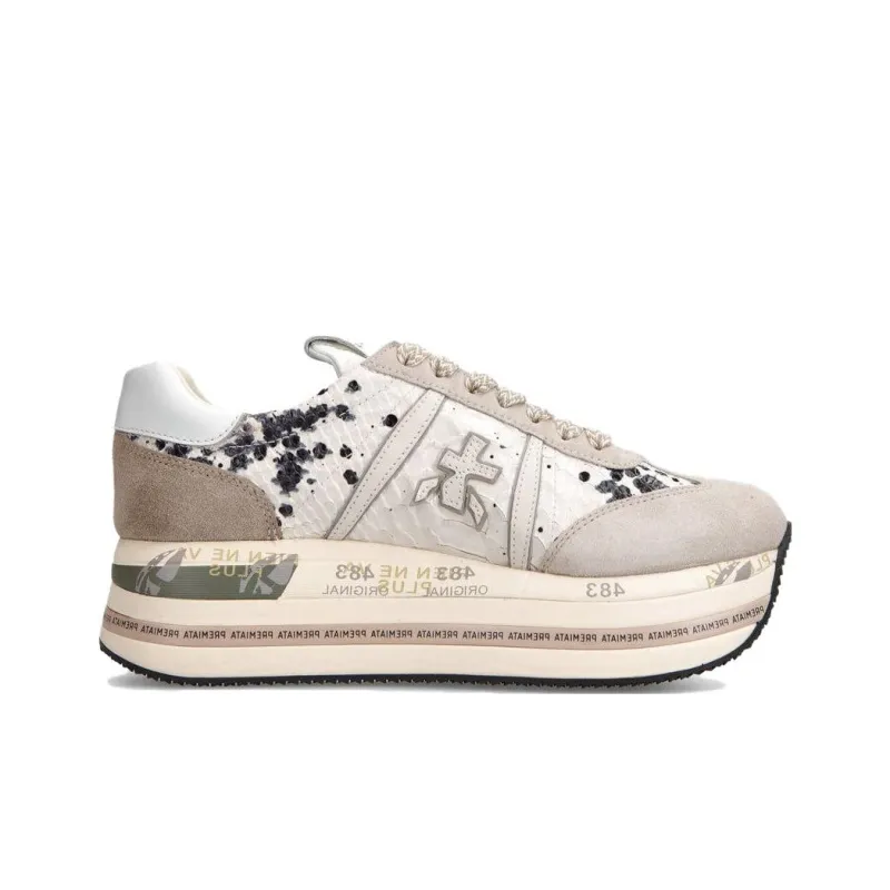 PREMIATA Low-Top Casual Shoes Women's Gray Brown-1