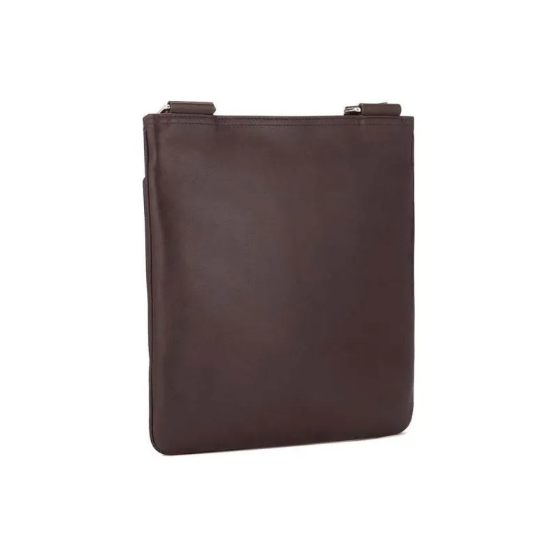BALLY Calfskin Crossbody Bag, Shoulder Bag Men's Umber-2