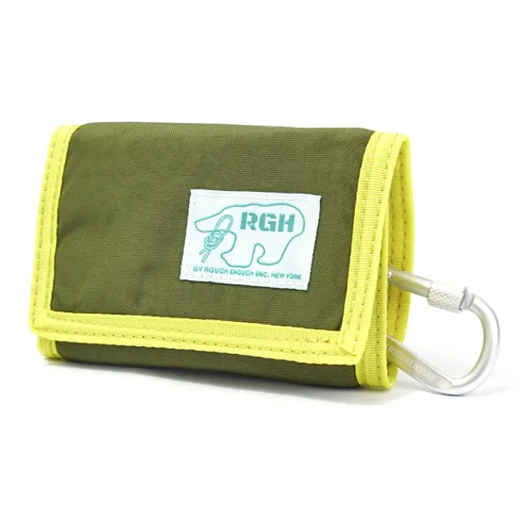 Rough Enough Canvas Wallet Medium Size Unisex Avocado Green-1
