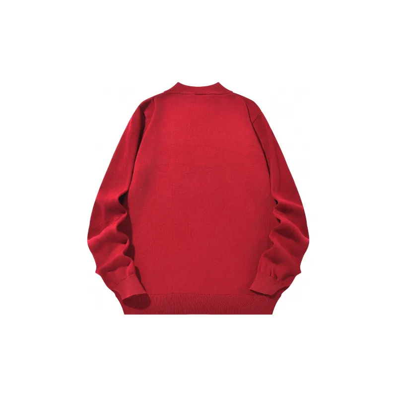 ZMOH Plain Net Series Sweaters Unisex-1