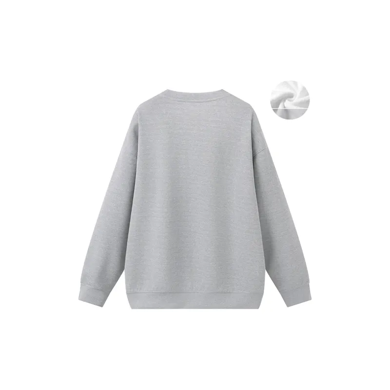 Anyveiw Crew Neck Thickened Pullover Long Sleeved Sweatshirt Unisex-20