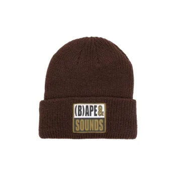 A BATHING APE Logo-appliqué Ribbed-knit Beanie