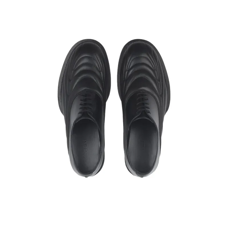Lanvin Medley Richelieu Leather Oxford Shoes-4