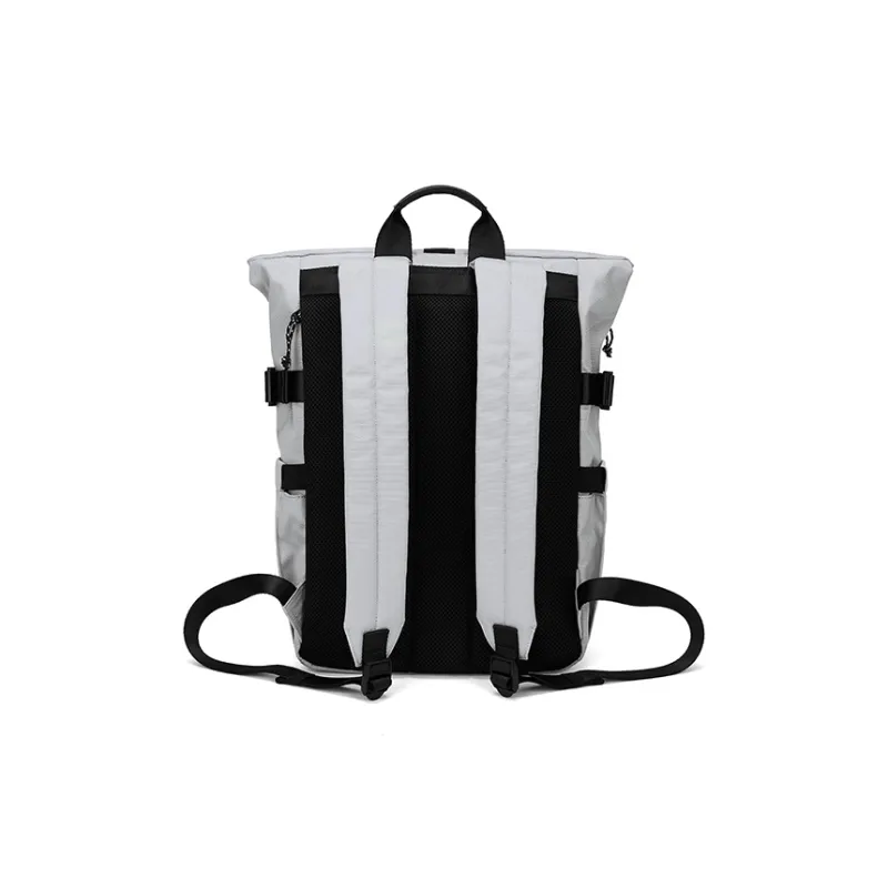 FAIRWHALE Fabric Backpack Laptop Bag Travel Backpack Large Size Men's Glacier Gray/Black-3