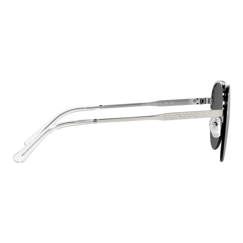 MICHAEL KORS Metal Aviator Sunglasses Women's Silver-4
