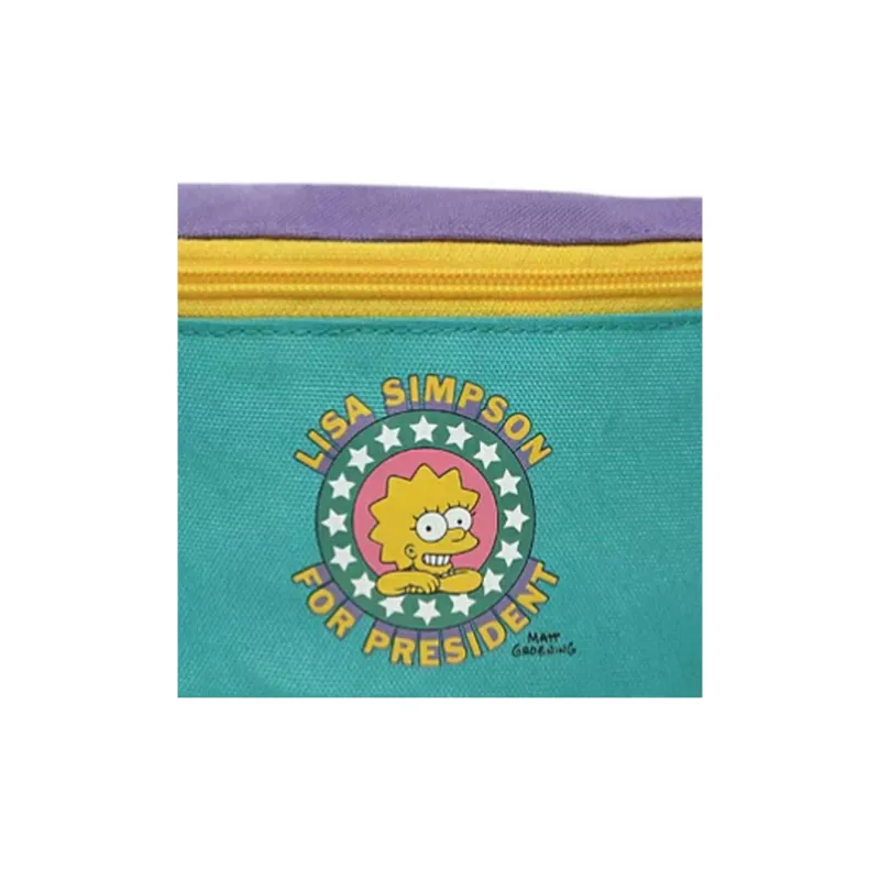 Vans The Simpsons, Collaboration Polyester Fanny Pack Regular Unisex Purple Green Multicolor-4