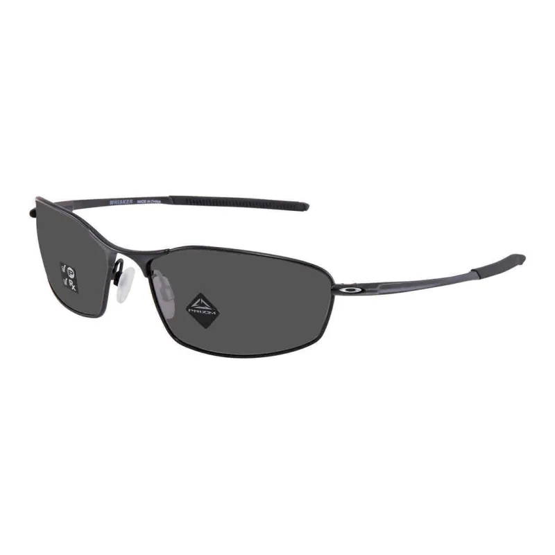 Oakley Stainless Steel Metal Rectangular Sunglasses Men's Black-0
