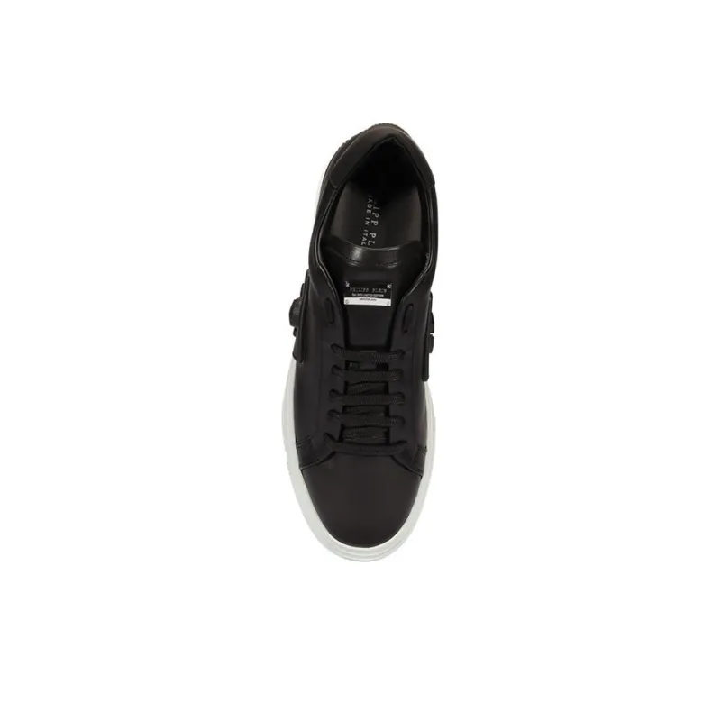 PHILIPP PLEIN Low Top Skateboard Shoes Men's Black-3