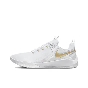Nike AIR ZOOM HYPERACE 2 Abrasion Resistant Breathable Low Top Training Shoes Unisex White Gold