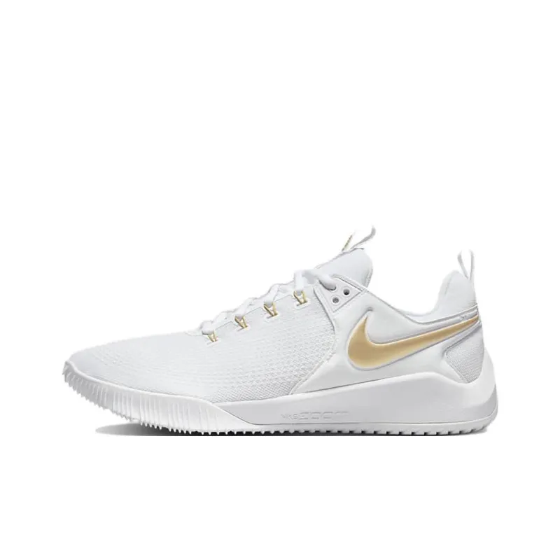 Nike AIR ZOOM HYPERACE 2 Abrasion Resistant Breathable Low Top Training Shoes Unisex White Gold-0