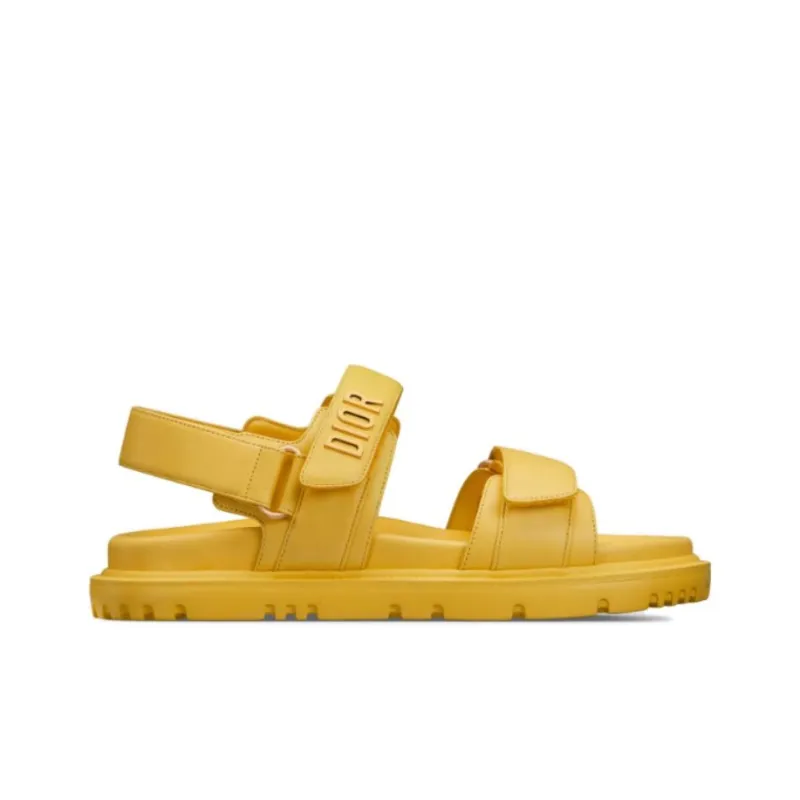 DIOR DiorAct Beach Sandals Women's Yellow-1