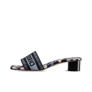 DIOR Dway Rubber Sole Slip Resistant Slide Slippers Women's Deep Sea Blue