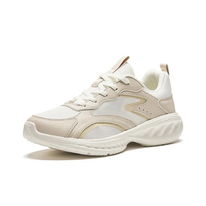 Anta Cushioning, Wear Resistant Low Top Running Shoes Women's White-1