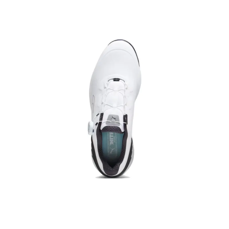 PUMA Alphacat Nitro DISC Cushioning, Wear Resistant Low Top Golf Shoes Men's White Black-2