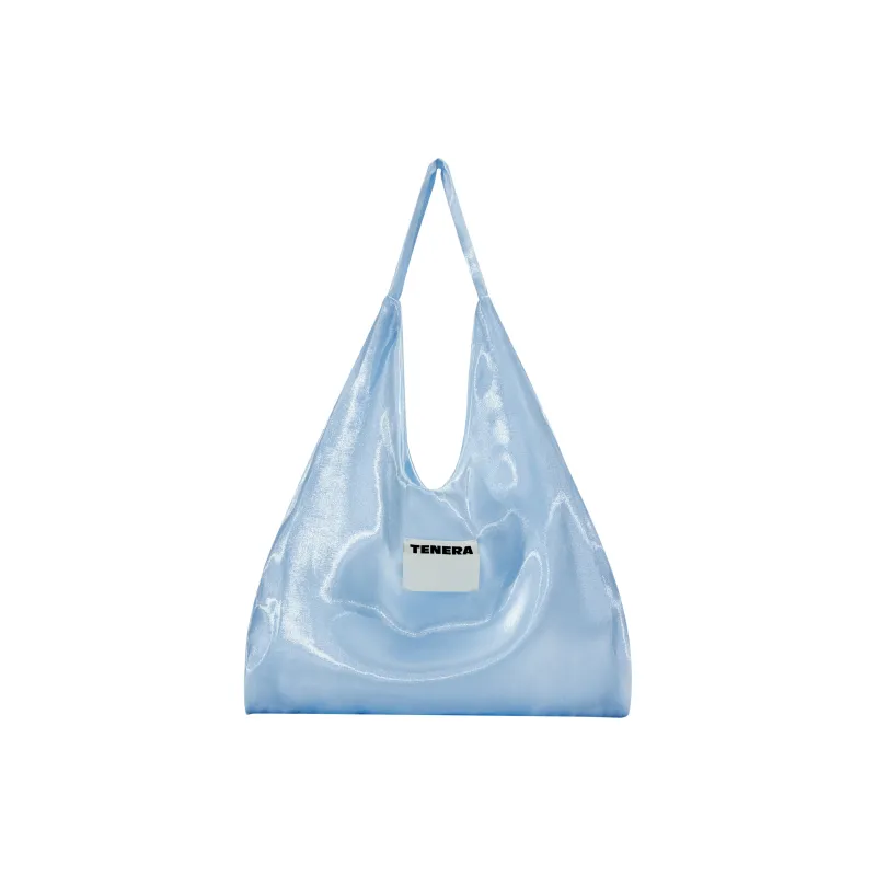 Tenera Recycled Polyester Shoulder Bag Regular Women's Pink/Ice Blue/Tea Gray/Dark Purple/Light Purple/Pearl White-2