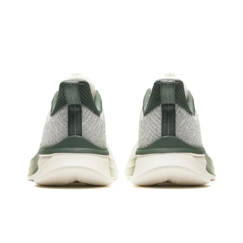 Anta Interclouds Cushioning, Lightweight, Breathable Low Top Running Shoes Men's White Green-3