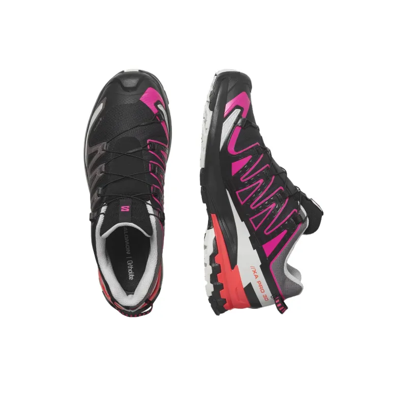 SALOMON XA Pro 3D V9 Cushioning Low-Top Outdoor Shoes Men's Black Purple-3