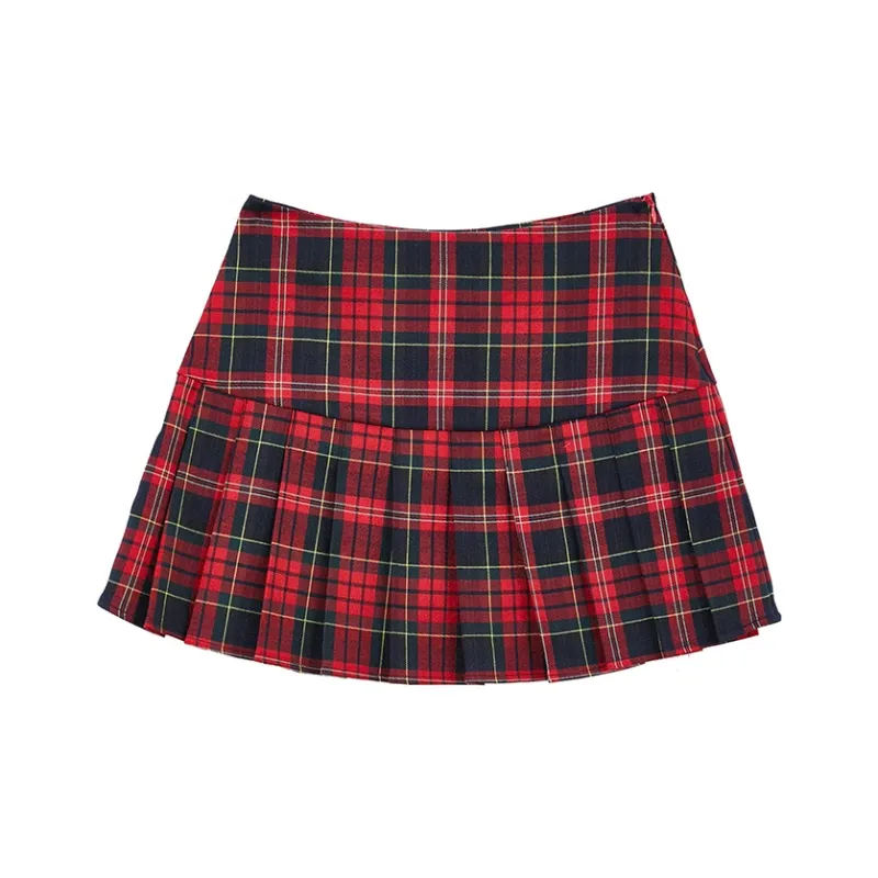 MLMR Casual Short Skirts Women's Red-1