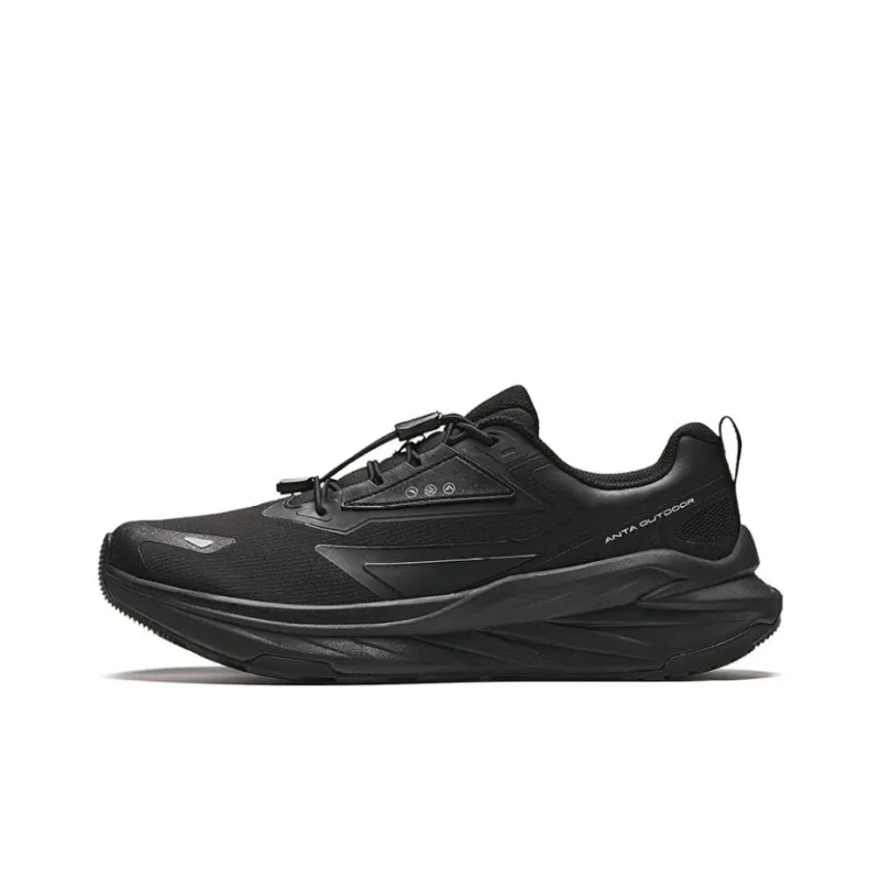 Anta Breathable, Supportive, And Lightweight Low Top Running Shoes Men's Black-0