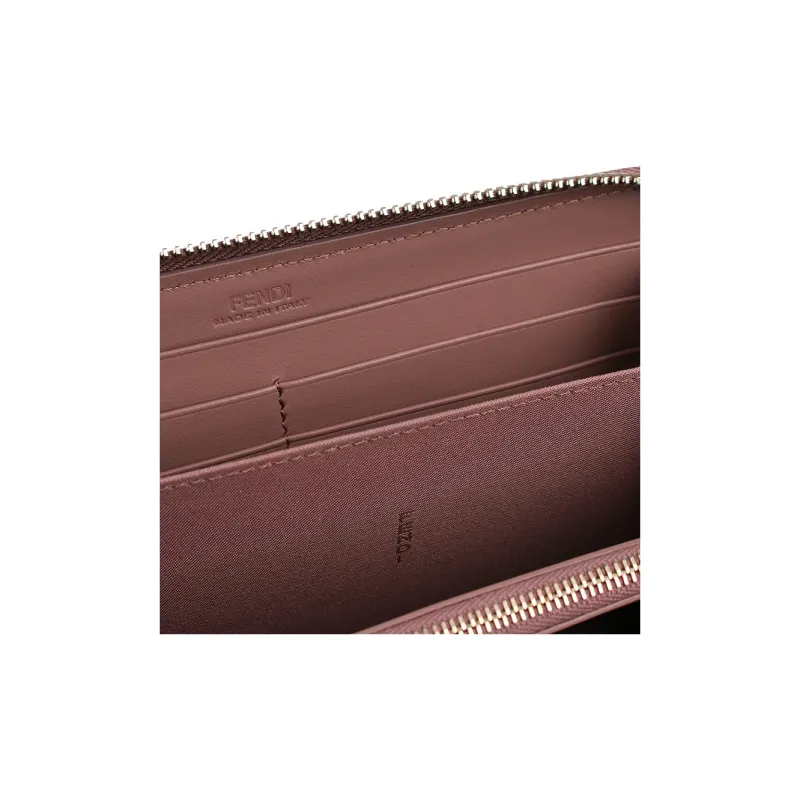 FENDI Leather Wallet Women's Pink-4
