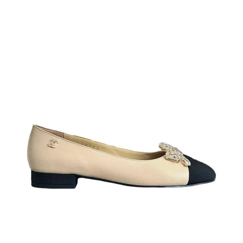 CHANEL Casual Single Shoes Women's Nude-1