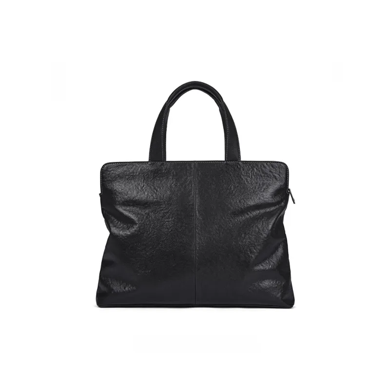 BOSTANTEN Vegetable Tanned Cow Leather Handbag Briefcase Regular Men's Black-2