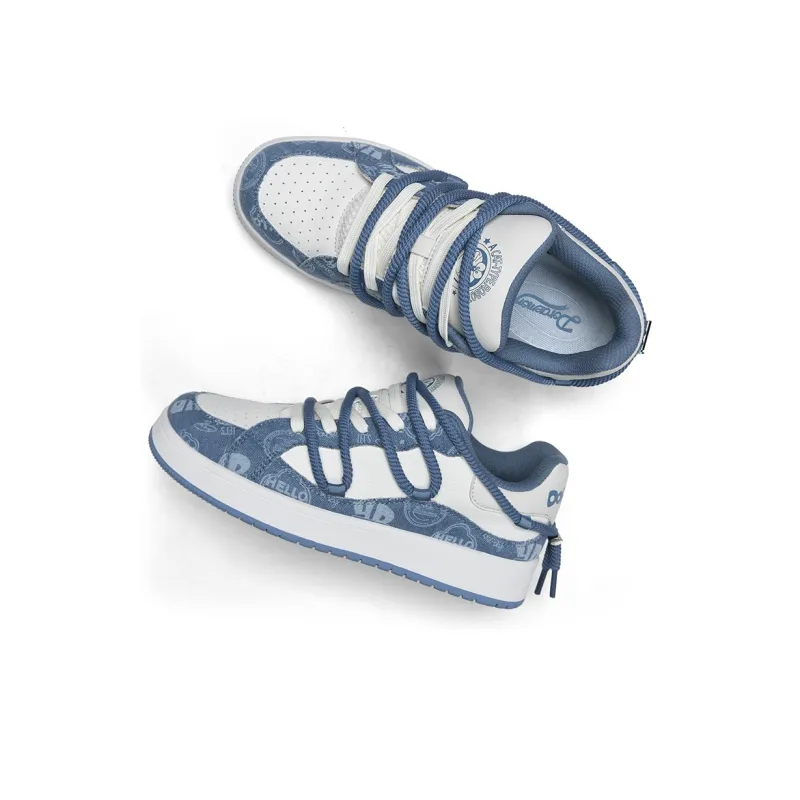 DoraemonA Box Limited Edition Puffy Shoes Low-Top Skateboard Shoes Unisex-73