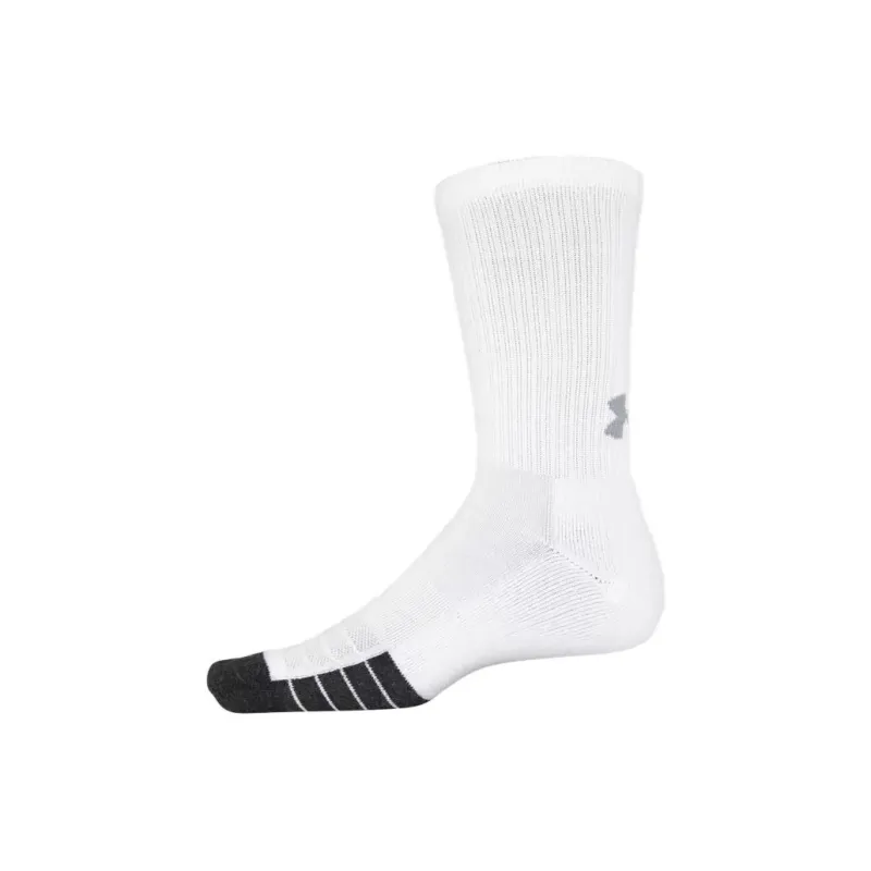 Under Armour Unisex UA Performance Tech Crew 6-Pack Socks Mid-Calf Socks Unisex 6 Pack Royal/White/Light Gray-3