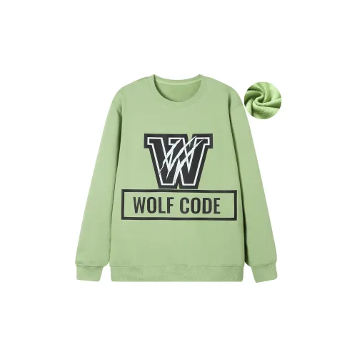 WOLF CODE Sweatshirts Unisex Matcha Green