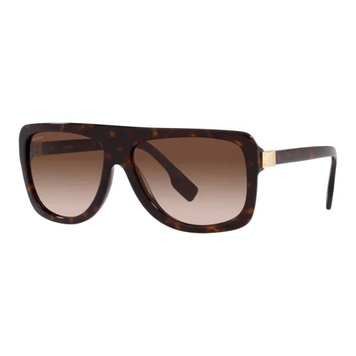 Burberry Plastic Irregular Shape Sunglasses Women's Brown