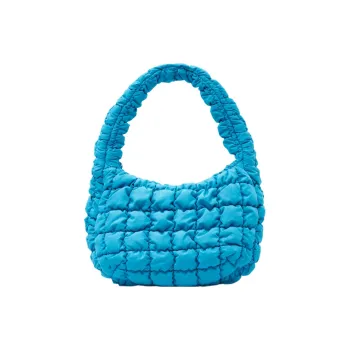 COS Polyester Cloud Bag, Handbag, Shoulder Bag Women's Turquoise