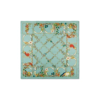 GUCCI Floral Print Scarf
