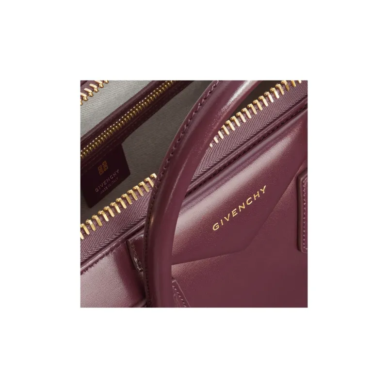 Givenchy Antigona Cow Leather Shoulder Bag, Crossbody Bag, Handbag Mini Women's Rouge Red-4