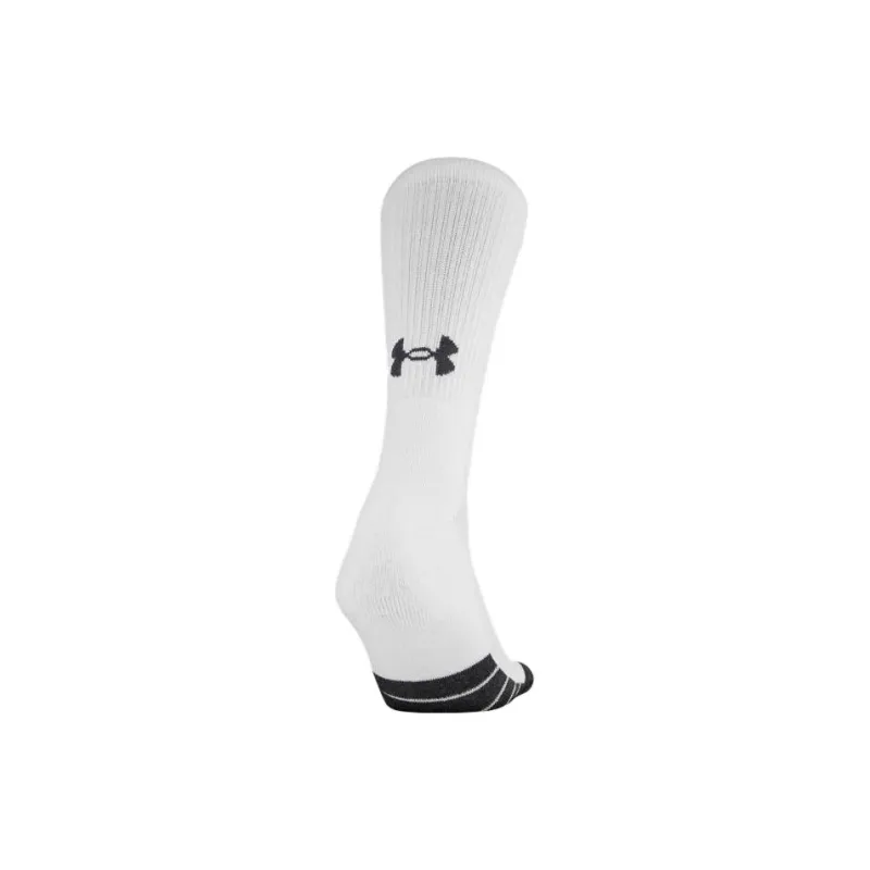 Under Armour Unisex UA Performance Tech Crew 6-Pack Socks Mid-Calf Socks Unisex 6 Pack White-2