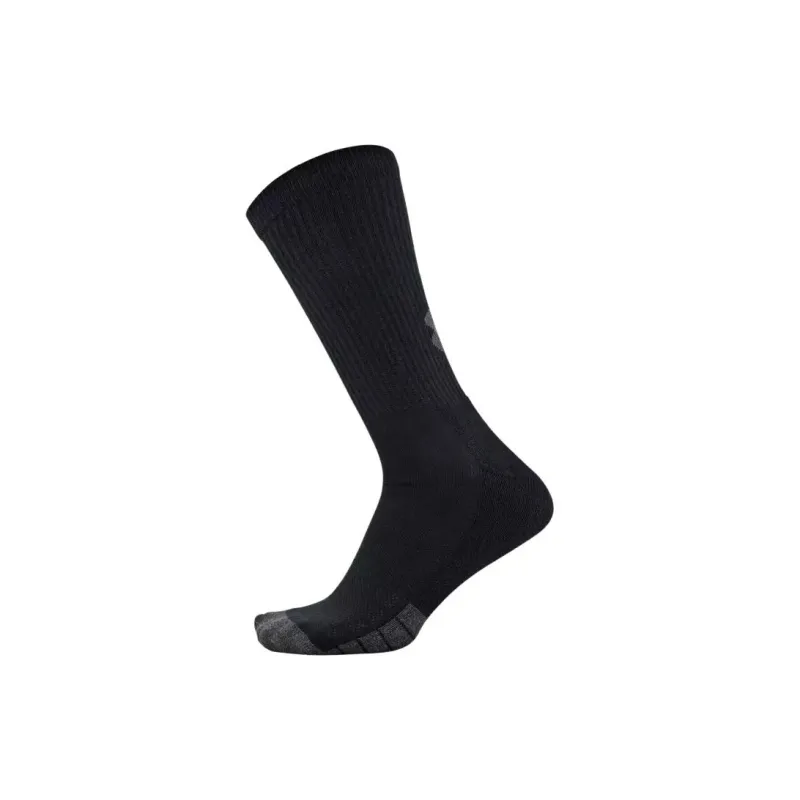 Under Armour Unisex UA Performance Tech Crew 6-Pack Socks Mid-Calf Socks Unisex 6 Pack Black/Graphite Ink-2